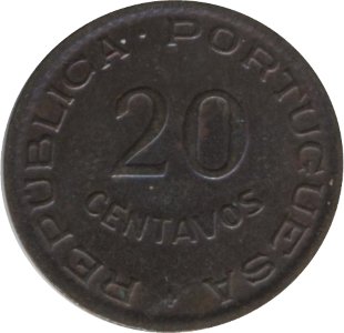 Ангола 20 сентаво 1949 год - 300 лет революции 1648 года