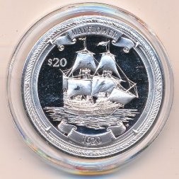 Виргинские острова 20 долларов 2000 год