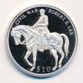 Либерия 10 долларов 2000 год - Генерал Роберт Эдвард Ли