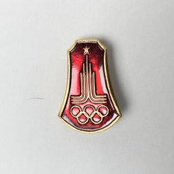 Значок Эмблема Олимпийские игры 1980 Тип 2