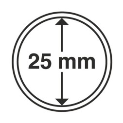 Капсула для хранения монет диаметром 25 мм (Россия)