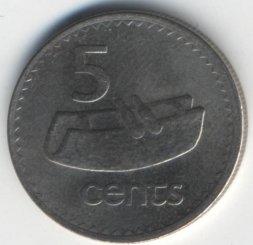Фиджи 5 центов 1974 год