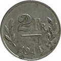 Бельгия 2 франка 1944 год BELGIQUE-BELGIE