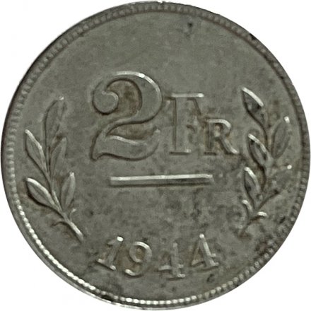 Бельгия 2 франка 1944 год BELGIQUE-BELGIE