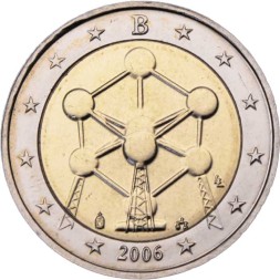 Бельгия 2 евро 2006 год - Атомиум