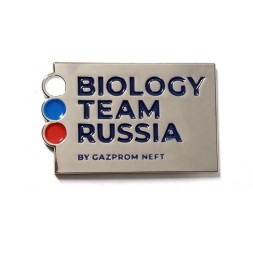 Значок Biology Team Russia. Сборная России по биологии. Олимпиада "Газпром"