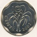 Свазиленд 10 центов 2002 год