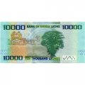 Сьерра-Леоне 10000 леоне 2018 год - Голубь, карта и флаг Сьерра-Леоне UNC