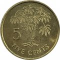 Сейшелы 5 центов 1990 год