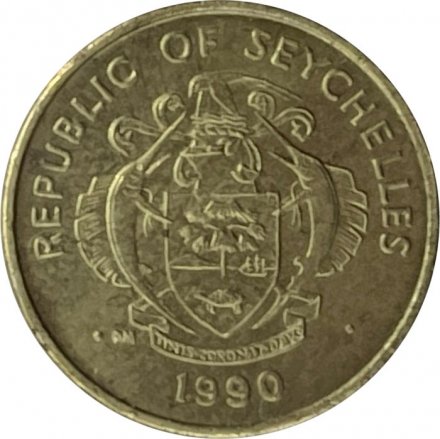 Сейшелы 5 центов 1990 год