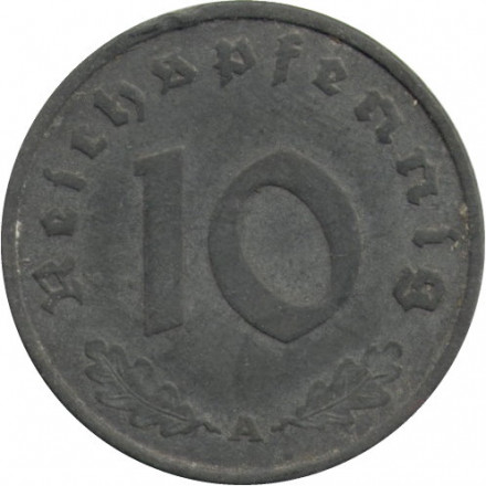 Третий Рейх 10 рейхспфеннигов 1942 год (A)