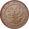Германия 1 евроцент 2005 год (J)