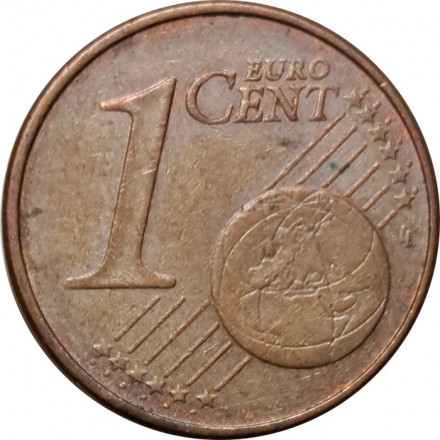 Германия 1 евроцент 2005 год (J)