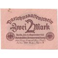 Германия 2 марки 1922 год - XF-