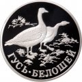 Россия 1 рубль 1998 год - Красная книга. Гусь-белошей