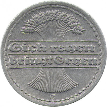 Веймарская республика 50 пфеннигов 1921 год (E)