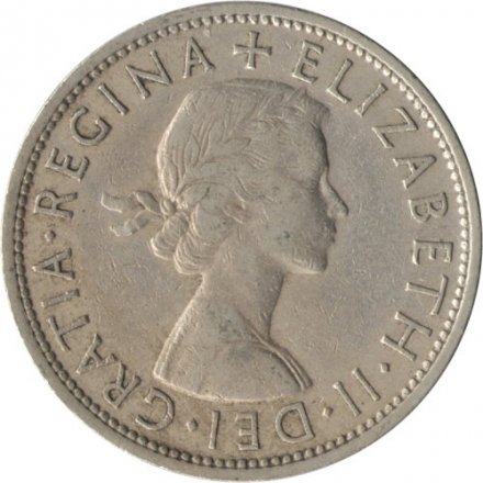 Великобритания 1/2 кроны 1959 год