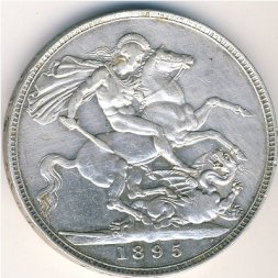 Великобритания 1 крона 1895 год
