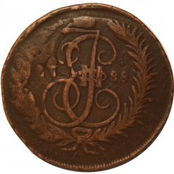 2 копейки 1788 год ММ (гурт сетчатый) Екатерина II (1762 - 1796) - F