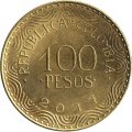 Колумбия 100 песо 2017 год 