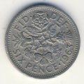 Великобритания 6 пенсов 1963 год