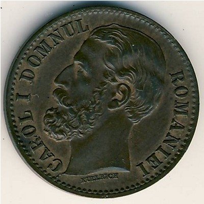 Румыния 2 бани 1879 год