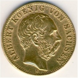 Саксония 10 марок 1898 год