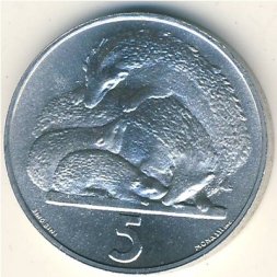 Сан-Марино 5 лир 1975 год