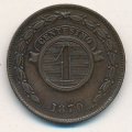 Парагвай 1 чентезимо 1870 год
