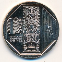 Перу 1 новый соль 2010 год - Стела Раймонди