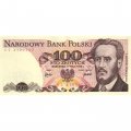 Польша 100 злотых 1976 год - Революционер Людвик Варынский - UNC