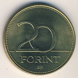 Венгрия 20 форинтов 2003 год