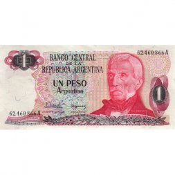 Аргентина 1 песо 1983 - 1984 год - Хосе де Сан-Мартин. Национальный парк Ляо-Ляо UNC-