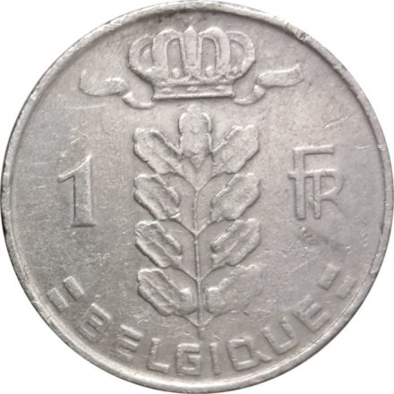 Бельгия 1 франк 1966 год BELGIQUE