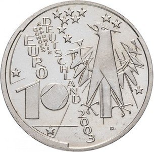 Германия 10 евро 2003 год - Немецкий музей Мюнхена