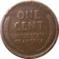 США 1 цент 1909 год (без отметки монетного двора; без подписи &quot;VDB&quot; на реверсе)