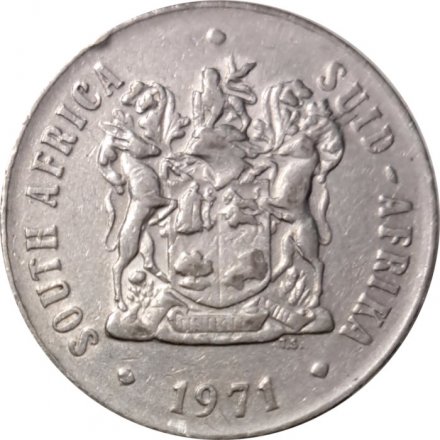 ЮАР 50 центов 1971 год