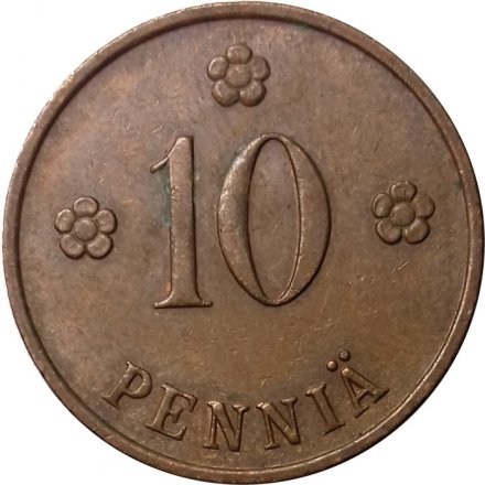 Финляндия 10 пенни 1940 год