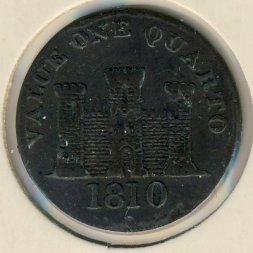 Гибралтар 1 кварто 1810 год