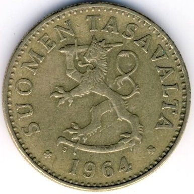 Финляндия 50 пенни 1964 год