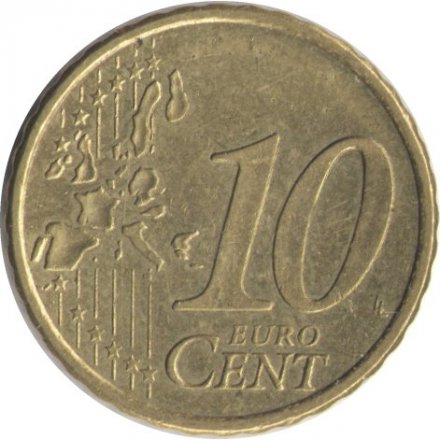 Финляндия 10 евроцентов 2000 год - Герб Финляндии