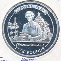 Гибралтар 5 фунтов 2005 год