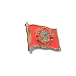 Значок СССР с гербом (на цанге)