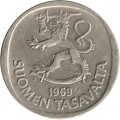 Финляндия 1 марка 1969 год