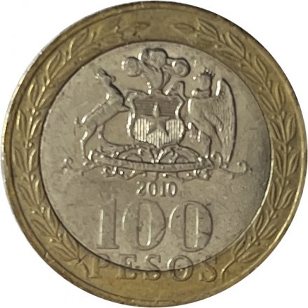 Чили 100 песо 2010 год - Мапуче (Арауканы)