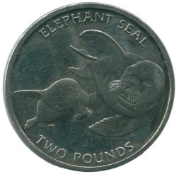 Южная Джорджия и Южные Сэндвичевы острова 2 фунта 2006 год - Морской слон