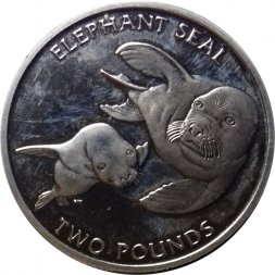 Южная Джорджия и Южные Сэндвичевы острова 2 фунта 2006 год - Морской слон
