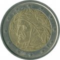 Италия 2 евро 2003 год - Данте Алигьери