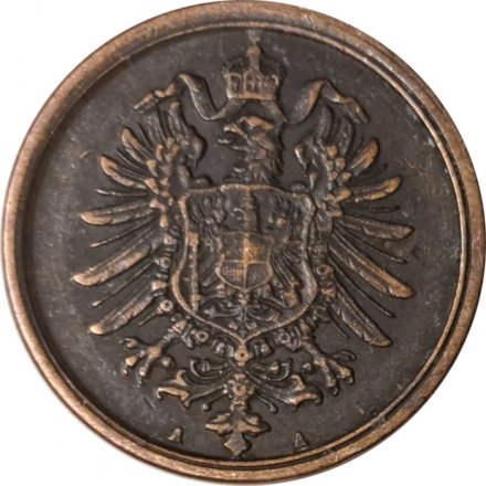 Германия 2 пфеннига 1876 год (A)