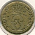 Дания 1/2 кроны 1925 год - Король Кристиан X